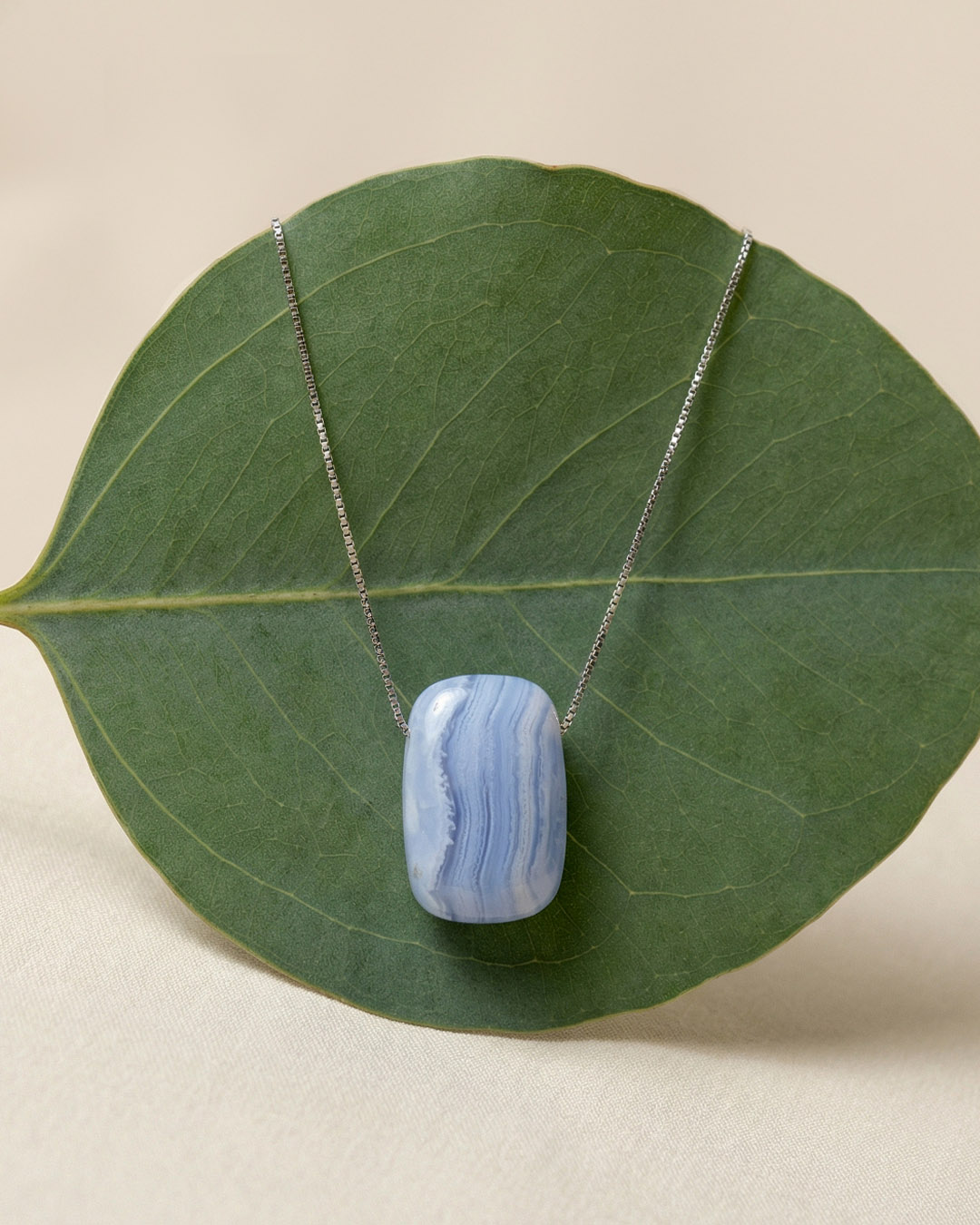 Blue Lace Agate Necklace