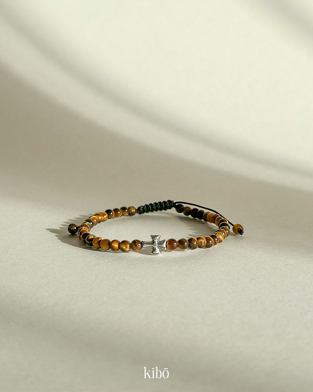 Tigers's Eye & 925 Sterling Silver Cross - Image 3