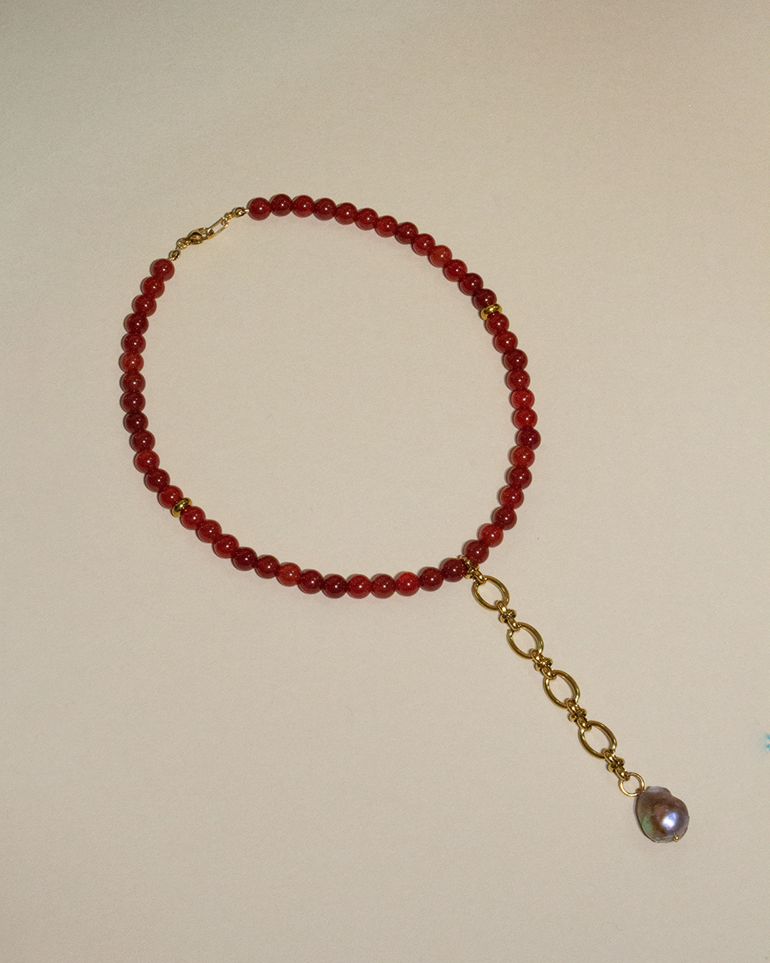 Avery Necklace - Carnelian