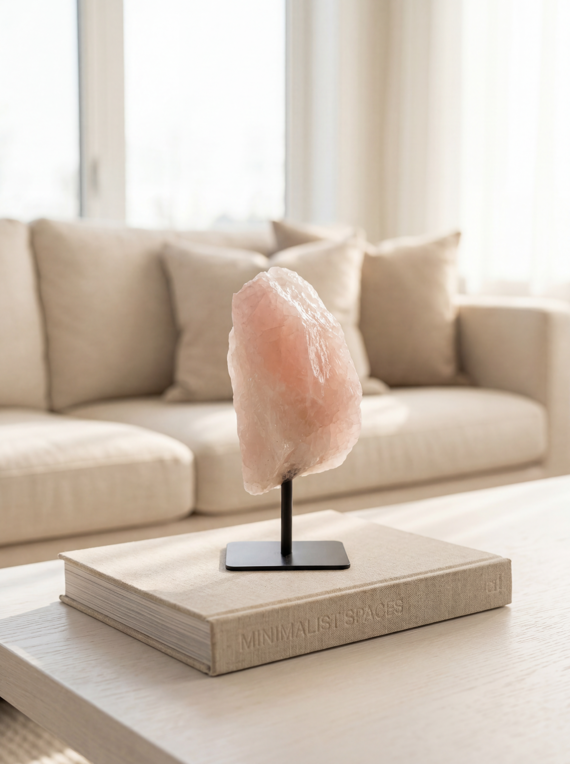 Rose Quartz on Stand - Image 2