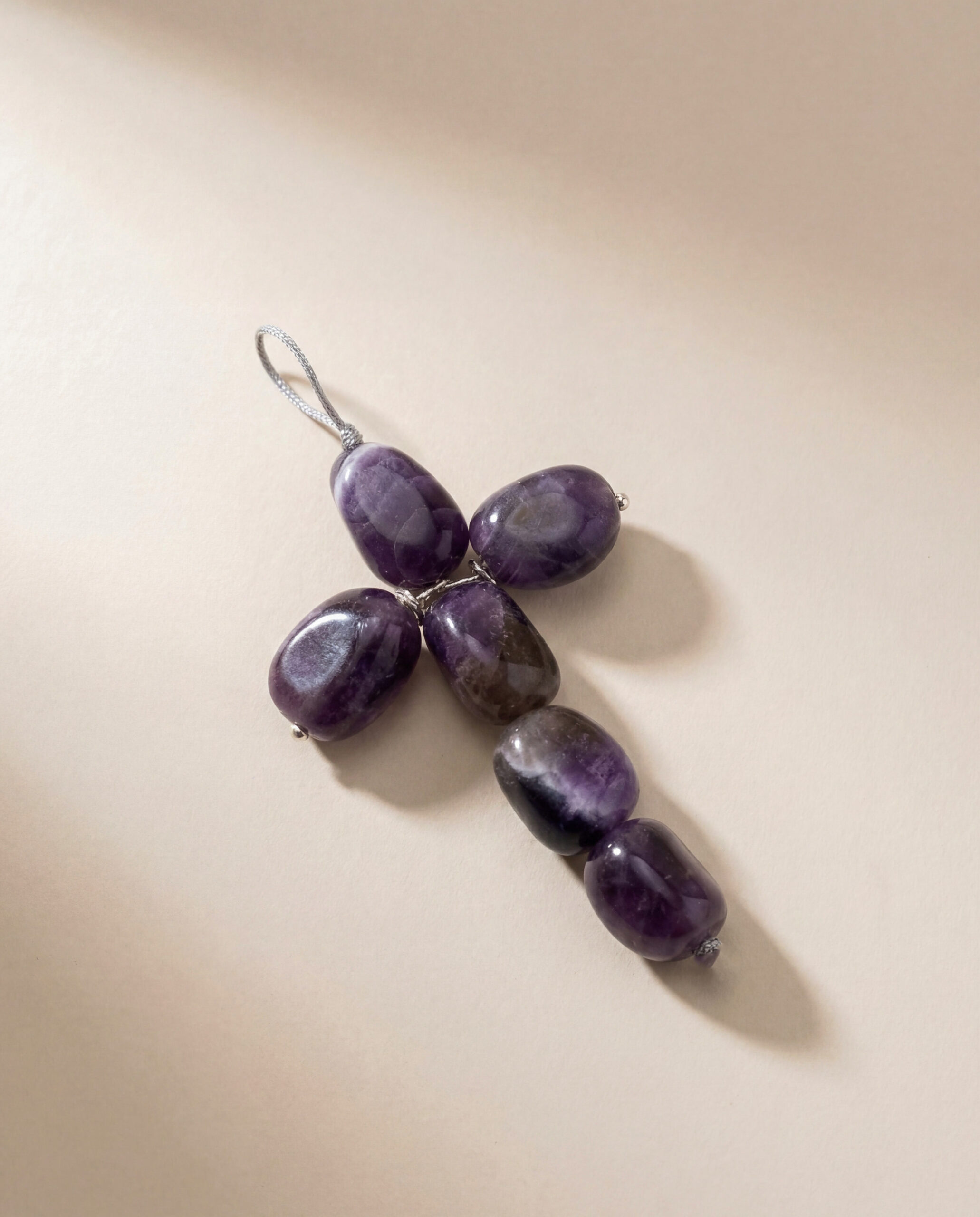 Amethyst Cross Pendant - Image 2
