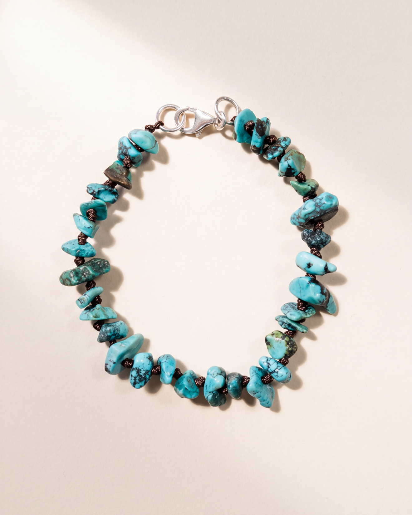 Natural Turquoise Chip Stone Bracelet