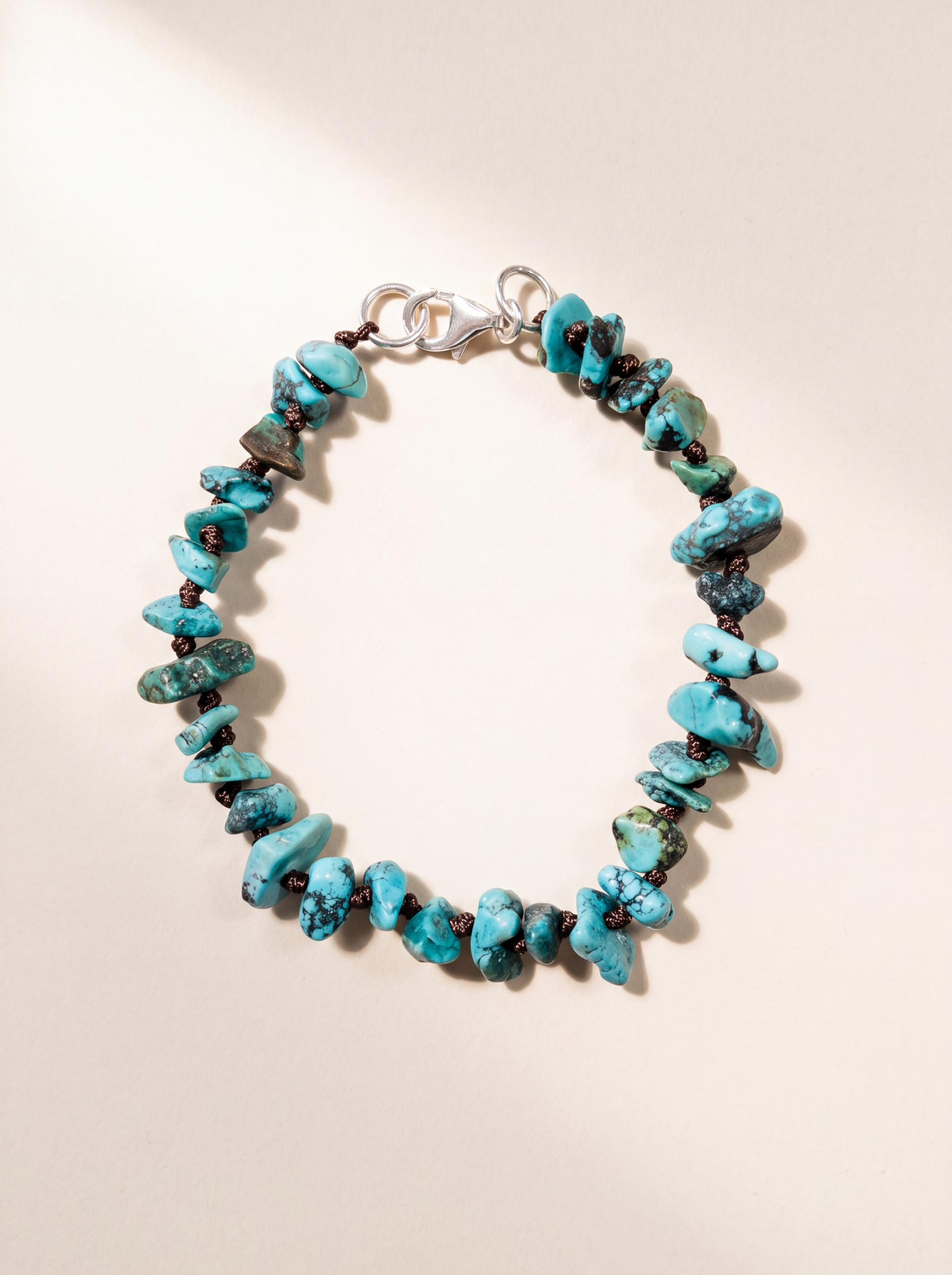 Natural Turquoise Chip Stone Bracelet