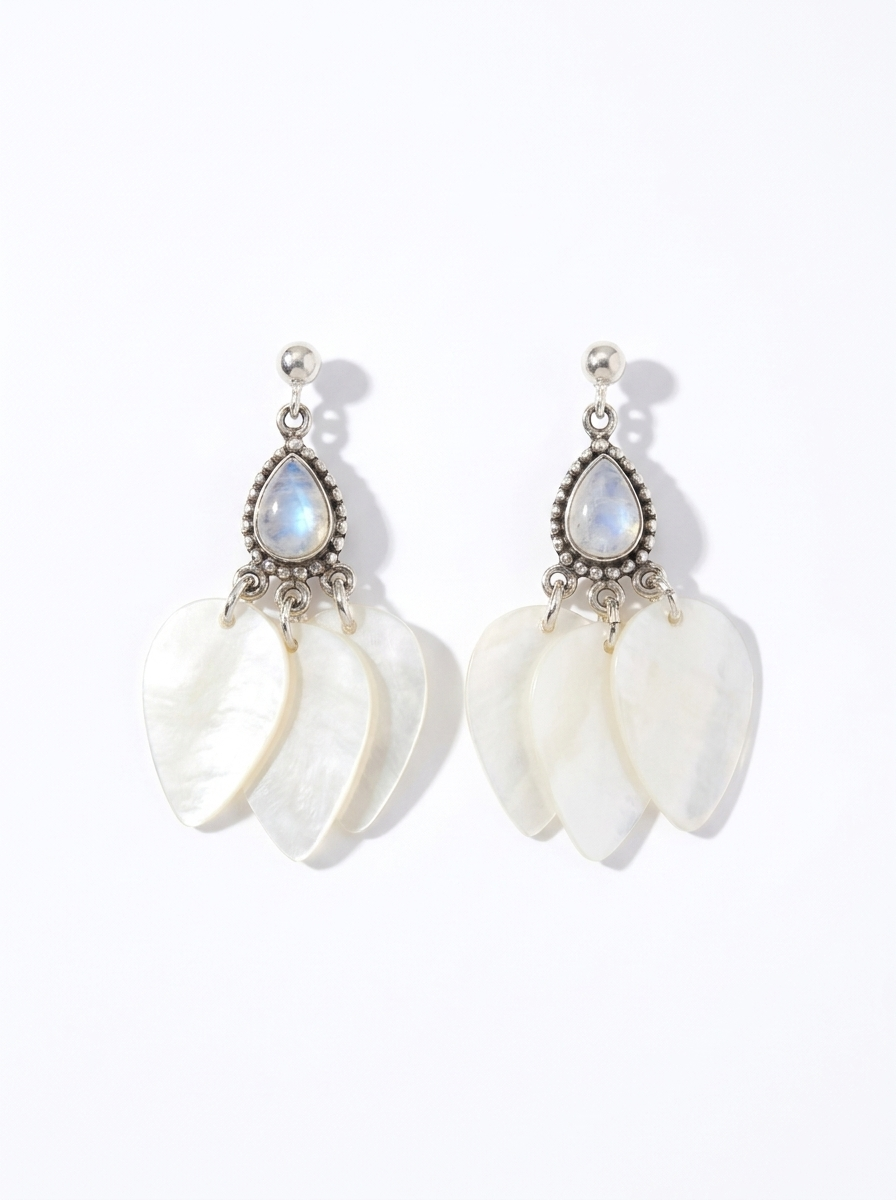 Moonlight Petal Earrings